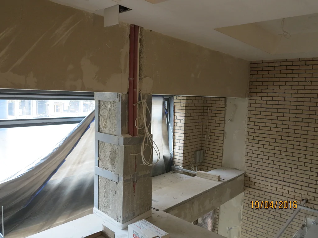 Remont budynku, elementy konstrukcyjne , ściany murowane z cegły 