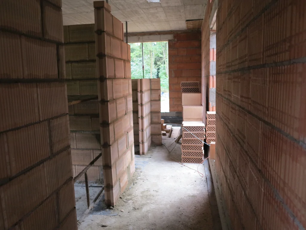 ścianki wewnątrz z Porotherm 