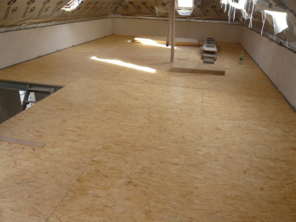 Strop stalowy, Płyty OSB