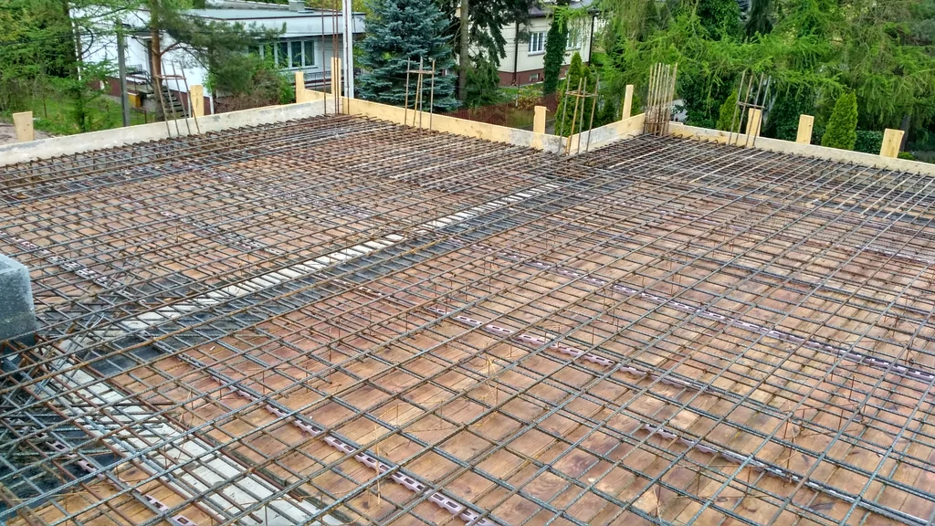 Zbrojenie stropu piętra 