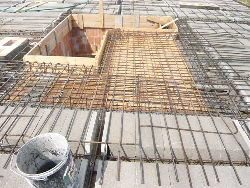 zbrojenie stropu parteru